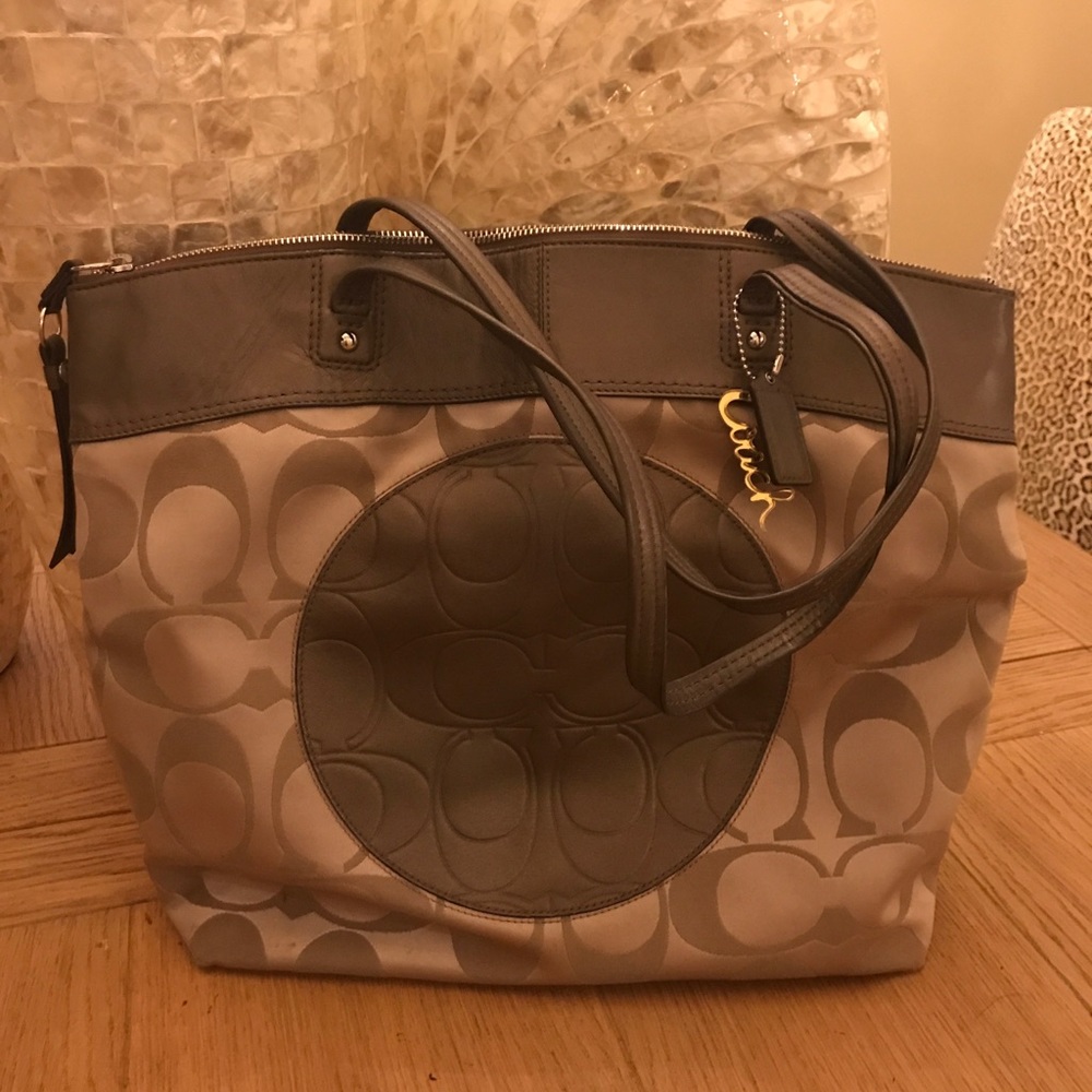 Coach signature handbag